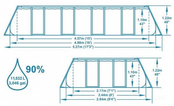 בריכה 488/244/122 בסטוווי