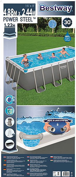 בריכת אולטרה 488/244/122 BESTWAY דגם 56670 +