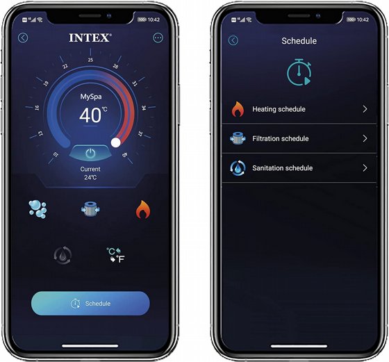 ג'קוזי ספא מתנפח לחצר דמוי עץ INTEX 28452