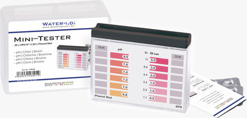 תוצרת גרמניה PH מבית WATER-I.D , ערכת בדיקה מבחנות כלור