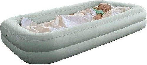 מזרון מתנפח לילדים ולתינוק עם מסגרת בטחון +משאבה ותיק 66810 INTEX