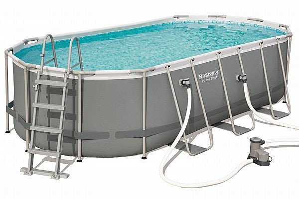 בריכה אובלית  549/274/122 BESTWAY 56710 + משאבת נייר 1500 גלון