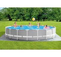 610X132 INTEX 26756 בריכת עמודים עגולה