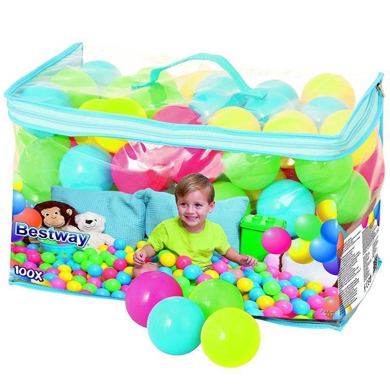 100 כדורים לבריכת כדורים BESTWAY 52027