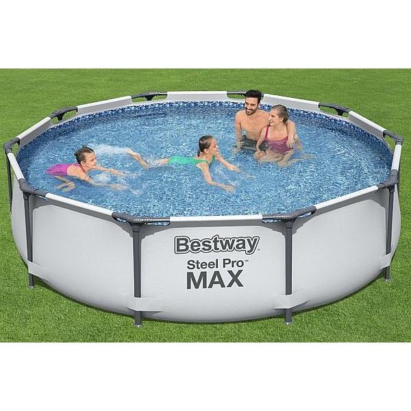 305X76 בריכה עגולה BESTWAY דגם 56408 + משאבת נייר 330 גלון