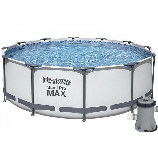 366X100 בריכה עגולה BESTWAY דגם 56260 + משאבת נייר 530 גלון