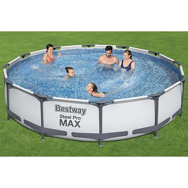 366X76 בריכה עגולה BESTWAY דגם 56416 + משאבת נייר 330 גלון