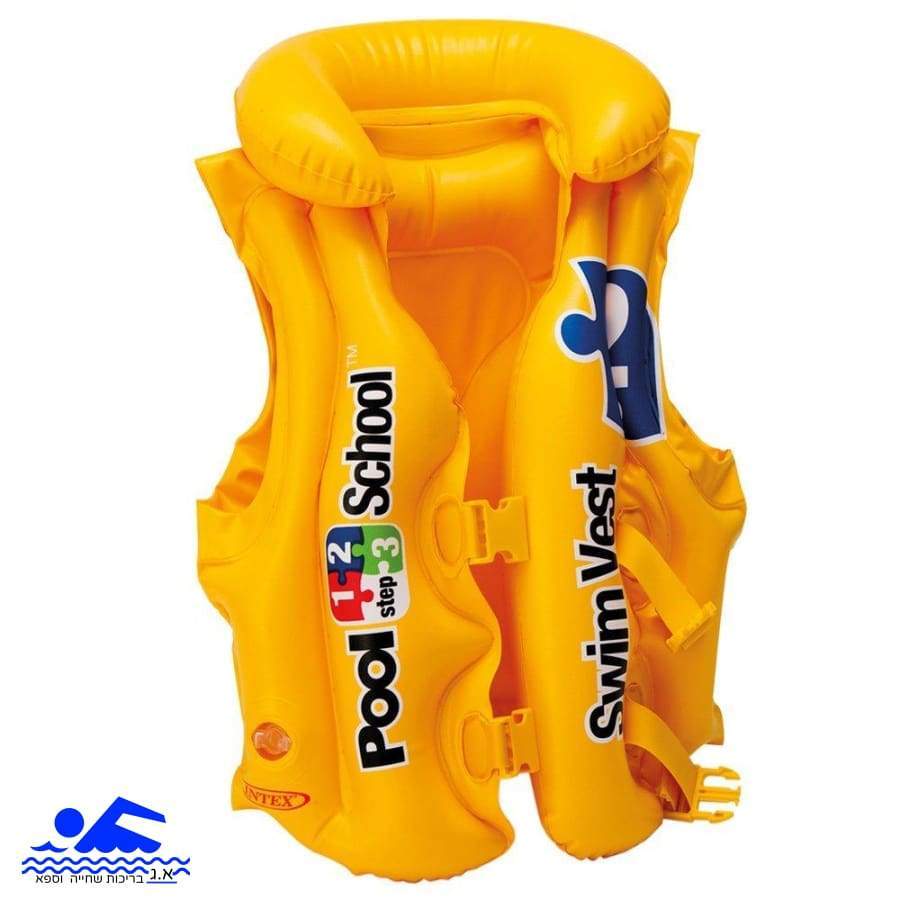 אפוד צהוב "בית-ספר לשחייה" INTEX 58660