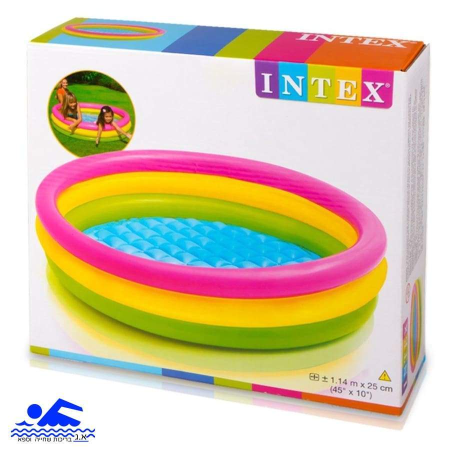 בריכה 3 קומות צבע גלידה אינטקס 57412 57422