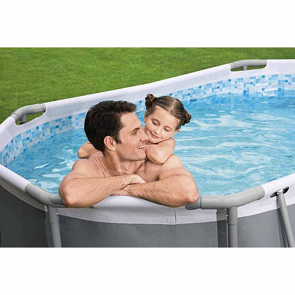 בריכת אולטרה אובלית 305/200/84 כולל משאבת פילטר 330 גלון מק