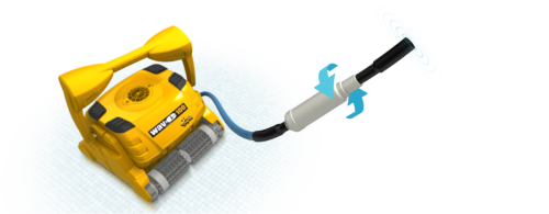 רובוט ניקוי לבריכות ציבוריות דולפין Wave 100