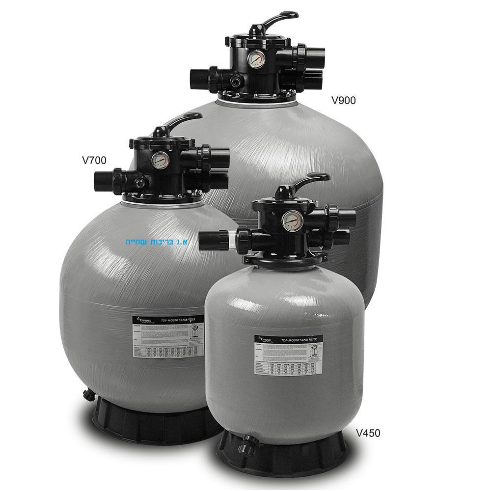 מסנן חול V1000 מבית EMAUX - פיברגלס