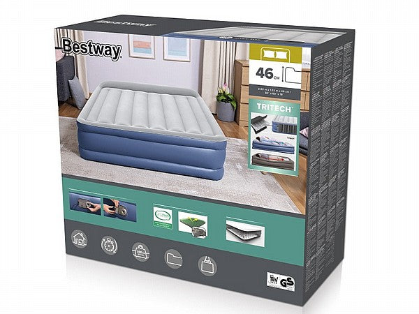 מזרן מתנפח QUEEN זוגי עם משאבה מובנית BESTWAY דגם 67630