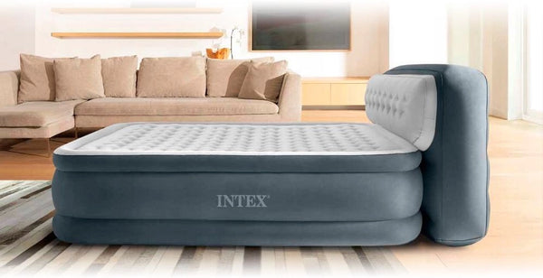 מזרון זוגי מתנפח כולל משאבה ומשענת לראש INTEX 64448