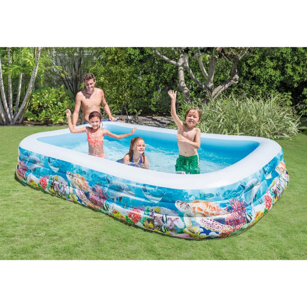 בריכה מלבנית מתנפחת דגים INTEX 58485