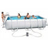 בריכה מלבנית אולטרה BESTWAY 404X201X100 56441 + משאבת נייר 530 גלון