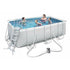 בריכה מלבנית אולטרה BESTWAY 412X201X122 56456 + משאבת נייר 530 גלון