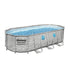 בריכת ראטן אובלית אולטרה BESTWAY 56716 549*274*122 עם חלונות