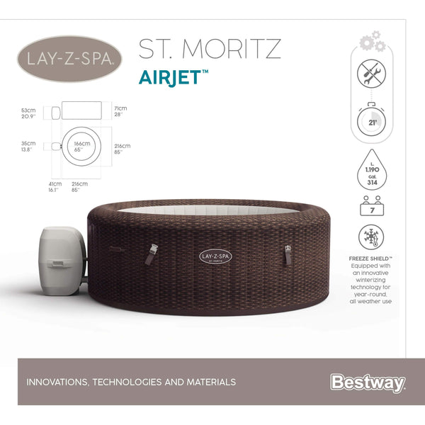 ג`קוזי מתנפח BESTWAY סנט. מוריץ ST. MORITZ 60023 - 2021