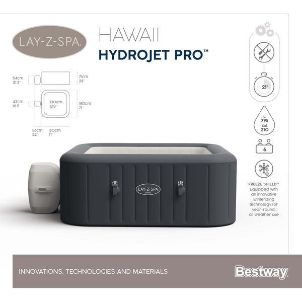 ג`קוזי מתנפח BESTWAY 60031 האווי HAWAII HYDROJET -2021