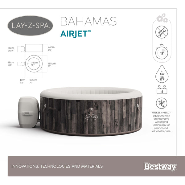 ג'קוזי מתנפח BESTWAY בהאמס BAHAMAS 60005 - 2021