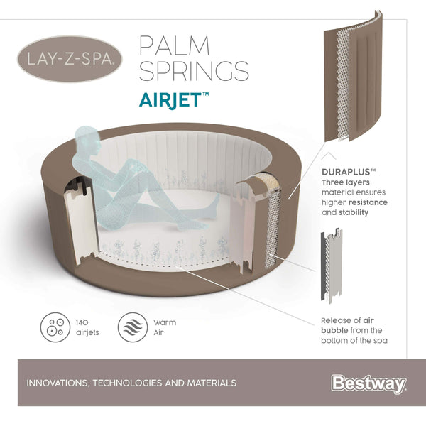ג'קוזי מתנפח BESTWAY פאלם ספרינג PALMSPRING 60017 -2021