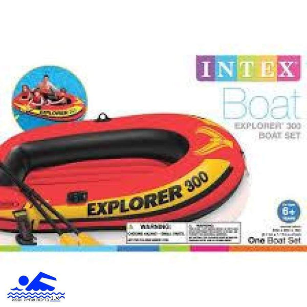 סירת אקספלורר 300+משוטים+משאבה INTEX 58332